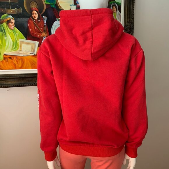 Supreme Youth Sleeve Patch Box Logo Hoodie Sweatshirt Kangaroo Pocket - Picture 10 of 11